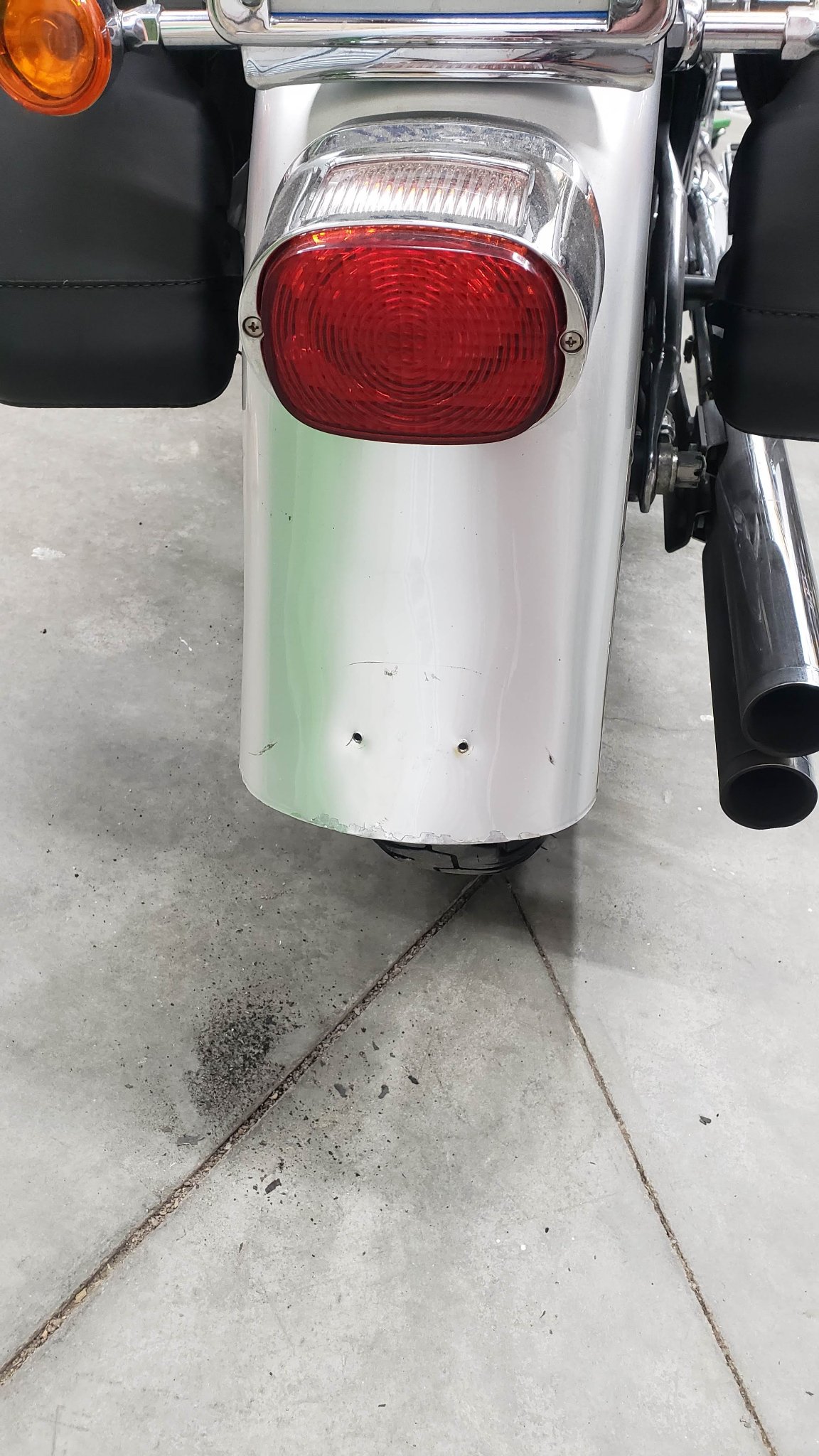 Motorcycle — Rear Fender — after